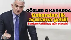 Kurban Bayramı Tatili 9 Gün Olacak mı? Bakan Ersoy Açıkladı - Haber İnternette - Son Dakika İnternet Haberleri